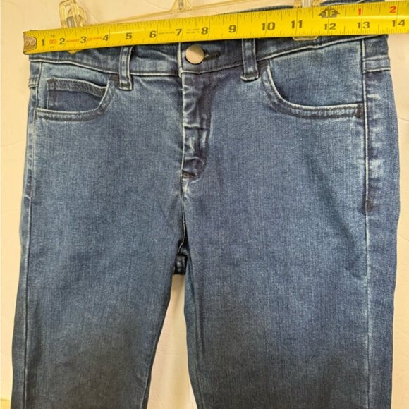 Maison Margiela MM6 Gradient ColorBlock Jeans Cotton Stretch Slim Zip Pockets 36 - Picture 13 of 16